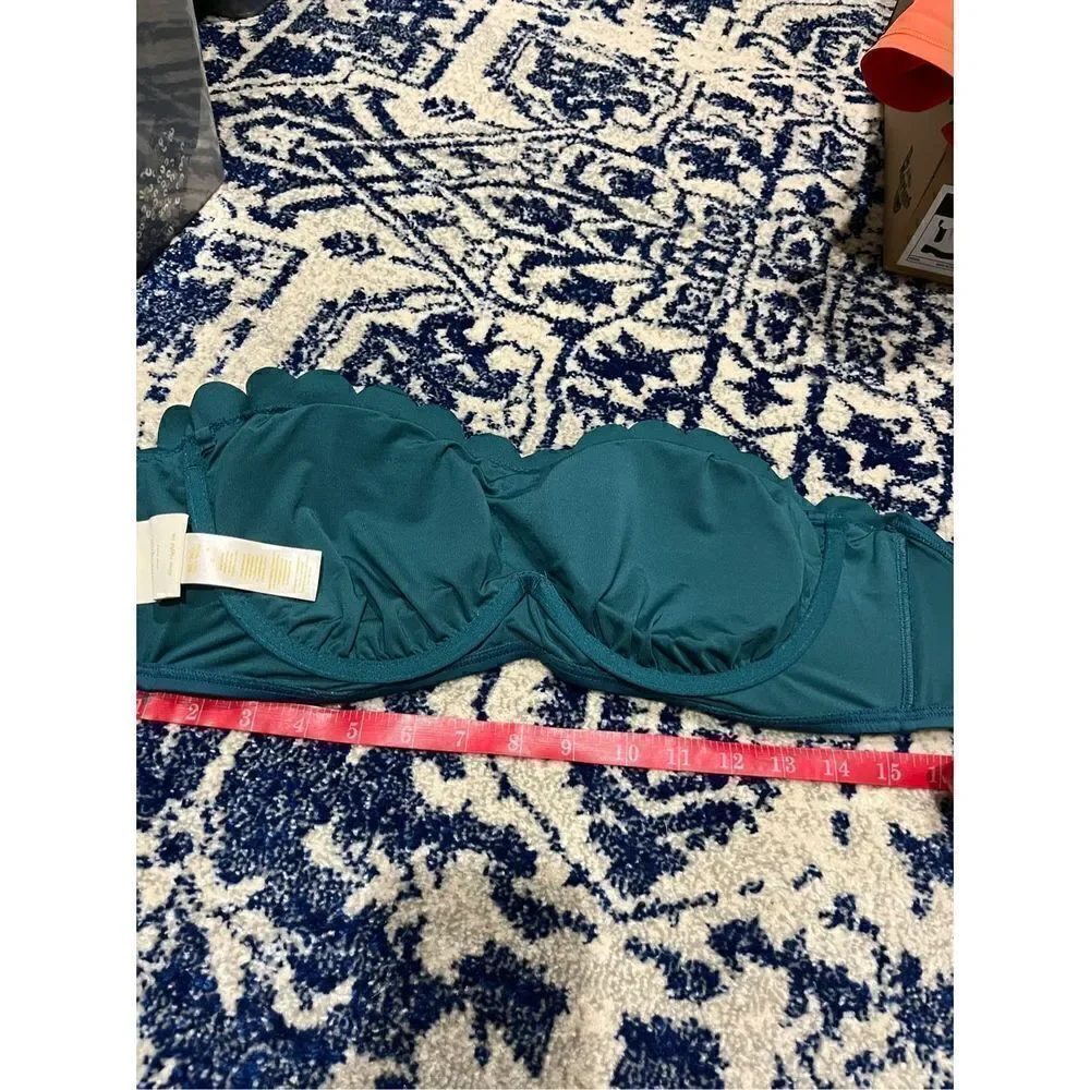 NWT Kate Spade Bikini Top S79206 Color: Folige (344) Cruise 2018